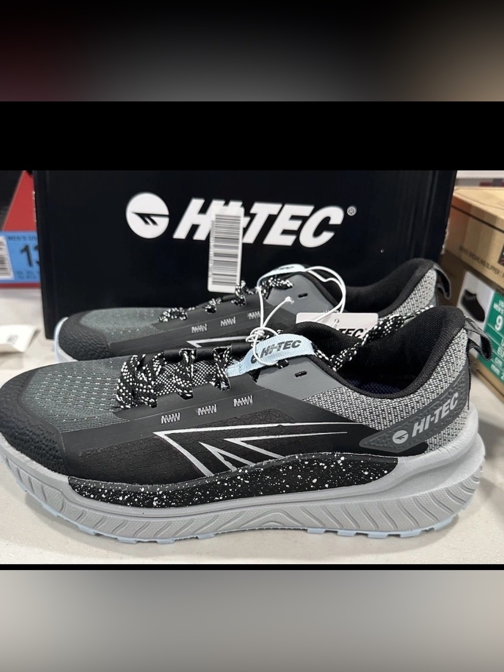 Hi-Tec Women's Running Shoes BLACK/ MICROCHIP/ OMPHALODES  Size 8.5 M